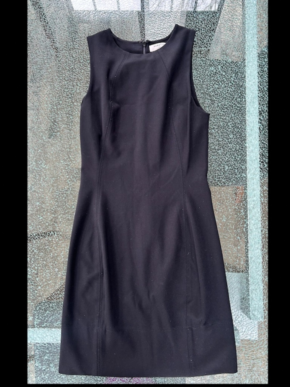 Vintage BABATON Black Fitted Dress For Sale